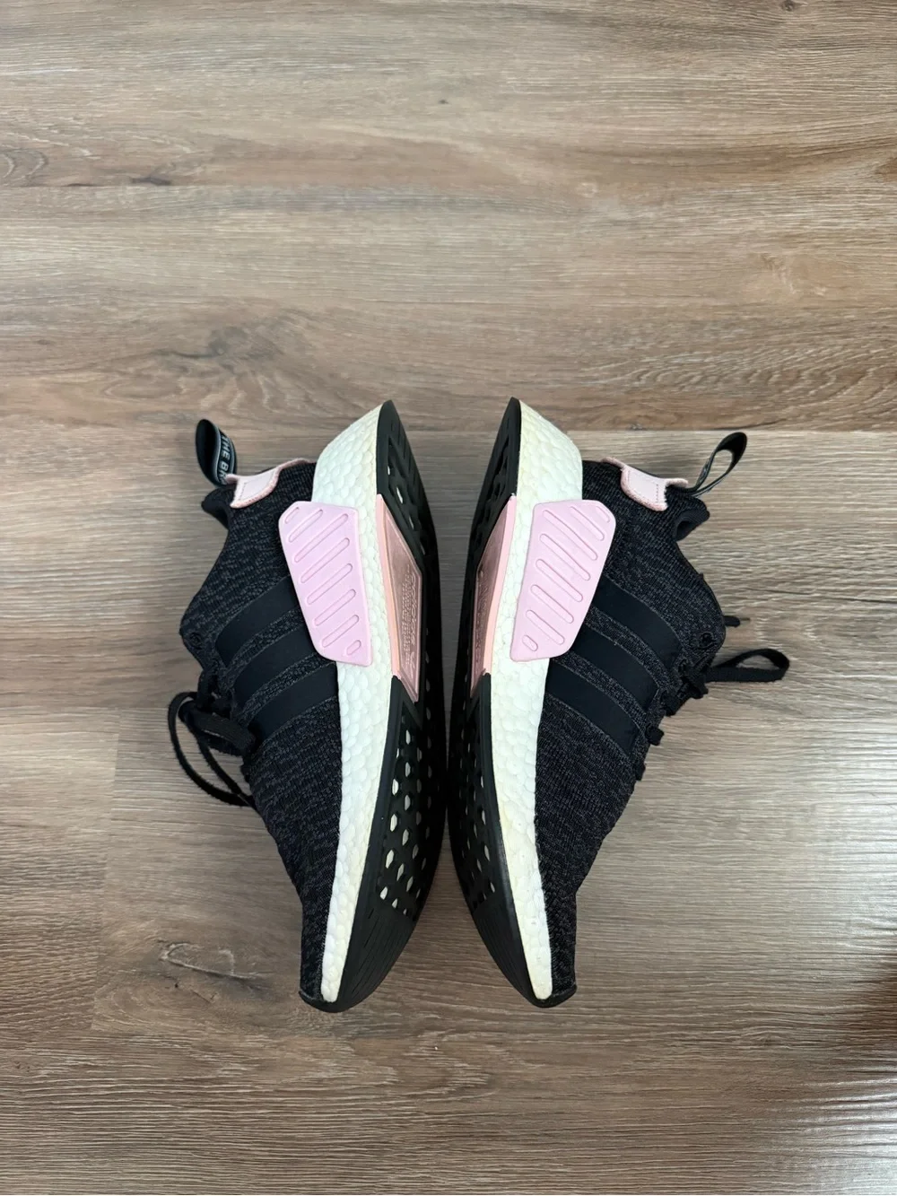 adidas Women’s Black & Light Pink Athletic Sneakers
